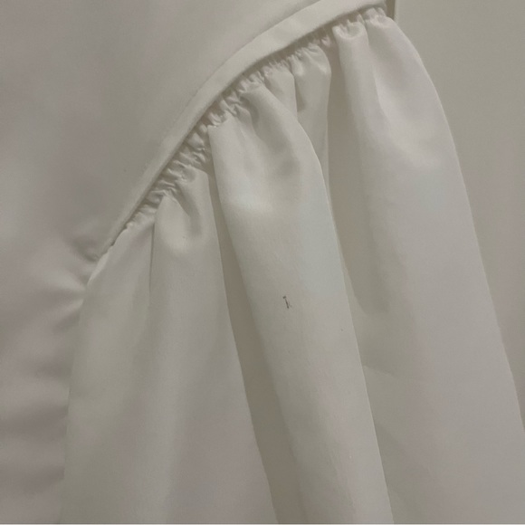 Self Portrait Crystal Embellished Diamante Taffeta Mini Dress in White - Size 2 - Picture 16 of 16